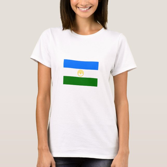 Camiseta Bandeira do Bashkortostan (Frente)