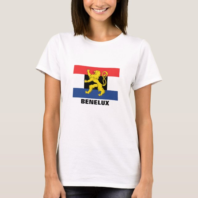 Camiseta Bandeira do Benelux (Frente)