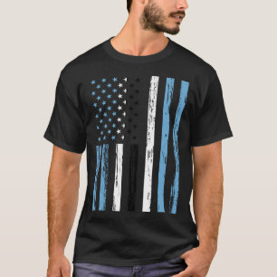 Camiseta Bandeira do Botsuana América EUA Está no meu DNA