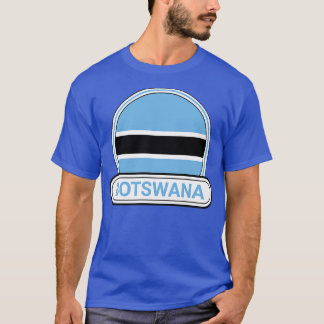 Camiseta Bandeira do Botsuana Crachá Botswana