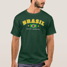 Camiseta Bandeira do Brasil América do Sul