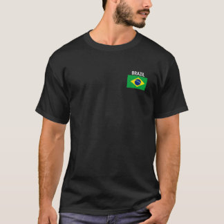 Camiseta Bandeira do Brasil Bolso Raízes da Família Brasile