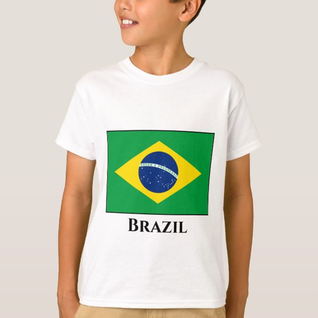 Camiseta Bandeira do Brasil (Brasil) (Frente)