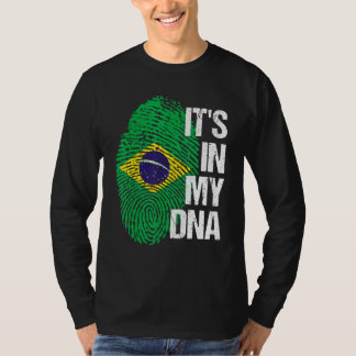 Camiseta Bandeira do Brasil Casa Coração Raízes Impressão D