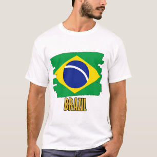 Camiseta Bandeira do Brasil - Design do Orgulho Nacional Vi