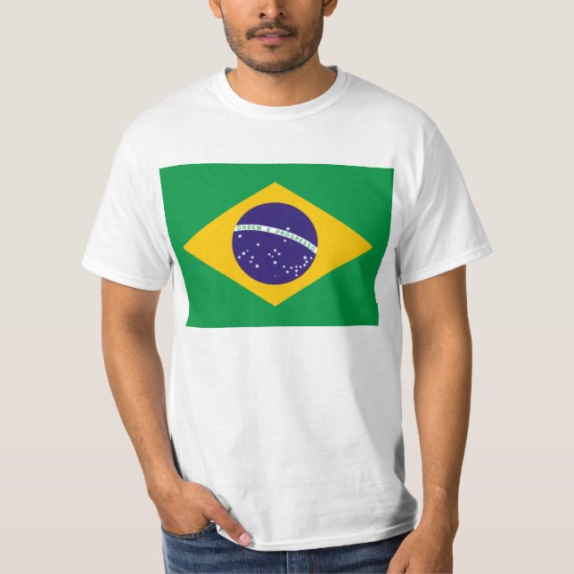 Camiseta Bandeira do Brasil T Shirt (Frente)
