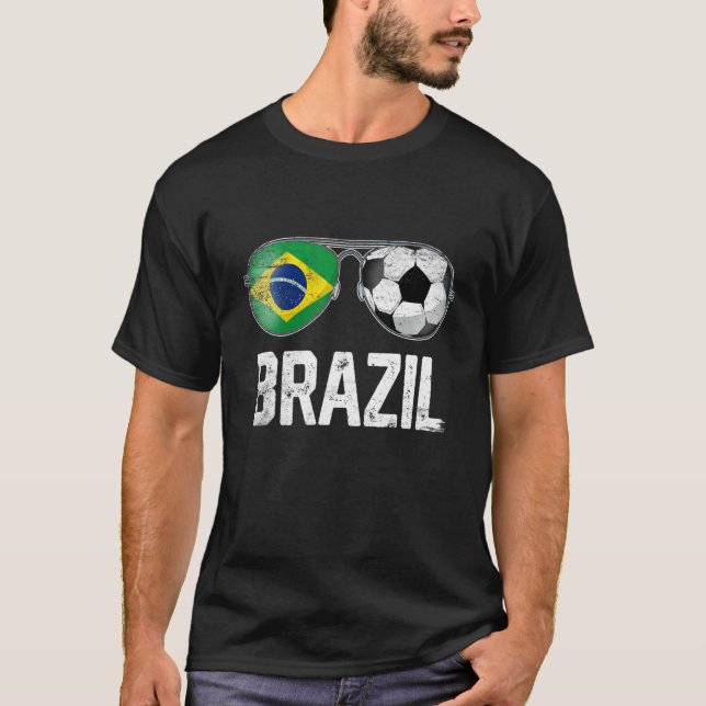 Camiseta Bandeira do Brasil Vidros de fantasia (Frente)