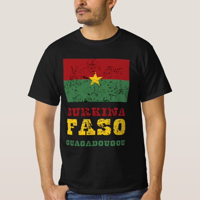 Camiseta Bandeira do Burkina Faso (Frente)