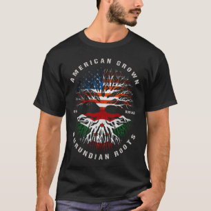 Camiseta Bandeira do Burundi do Burundi Crescente Americano