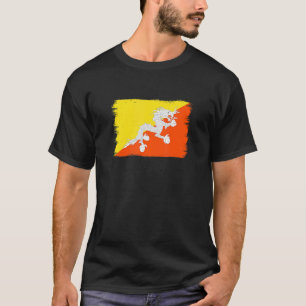 Camiseta Bandeira do Butão Butão 1