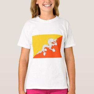 Camiseta Bandeira do Butão (Butão) (Dragão do Trovão)