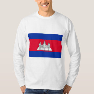 Camiseta Bandeira do Camboja