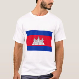 Camiseta Bandeira do Camboja