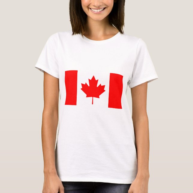Camiseta Bandeira Do Canadá (Frente)