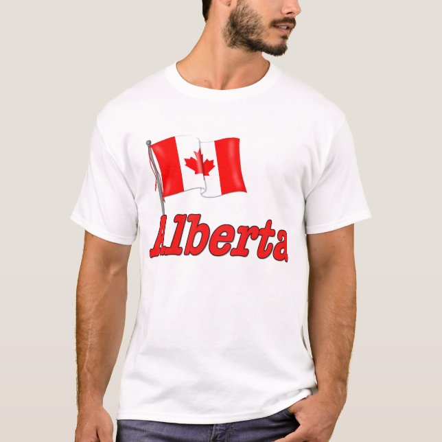 Camiseta Bandeira do Canadá - Alberta (Frente)