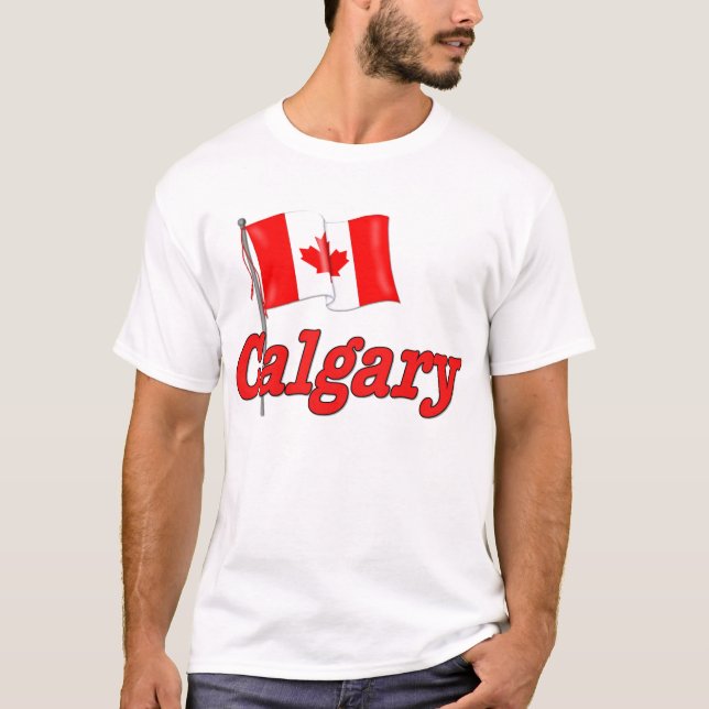 Camiseta Bandeira do Canadá - Calgary (Frente)