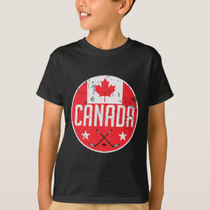 Camiseta Bandeira do Canadá de hóquei no gelo Jersey Adepto