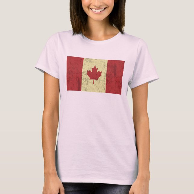 Camiseta Bandeira do Canadá desapontada (Frente)