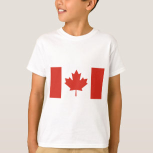 Camiseta Bandeira do Canadá (Folha de Bordo) (Canadá)