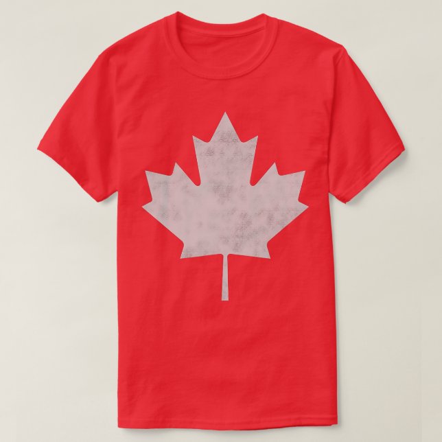 Camiseta Bandeira do Canadá para Homens, Crianças, Jovens e (Frente do Design)