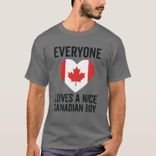 Camiseta Bandeira do Canadá - Todo Mundo Adora Um Bom Garot