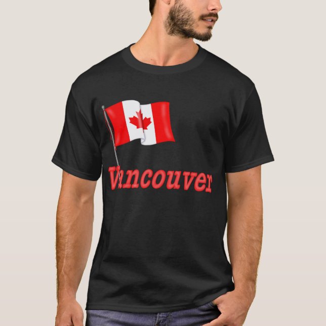 Camiseta Bandeira do Canadá - Vancouver (Frente)