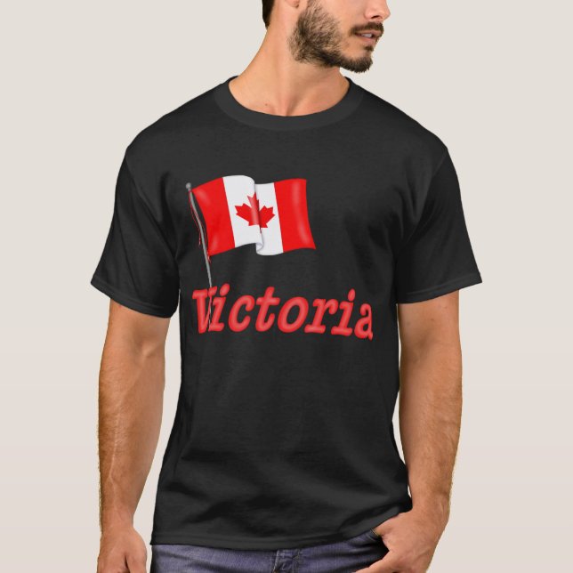 Camiseta Bandeira do Canadá - Victoria (Frente)