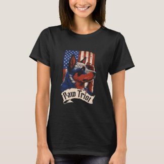 Camiseta Bandeira do Cão de Gado Australiano Raça EUA - Pet