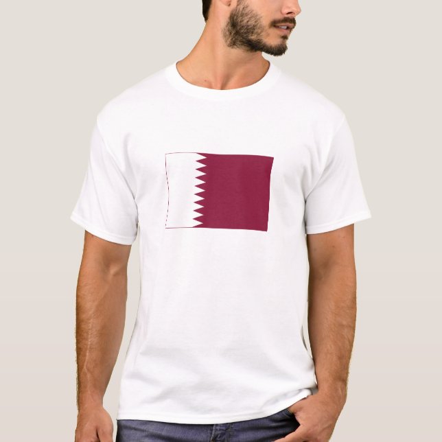 Camiseta Bandeira do Catar (Frente)