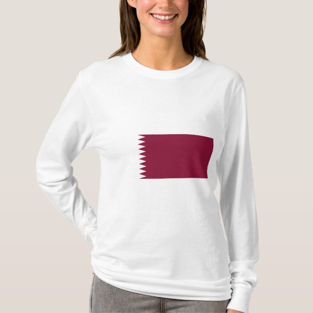 Camiseta Bandeira do Catar (Frente)