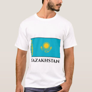 Camiseta Bandeira do Cazaquistão