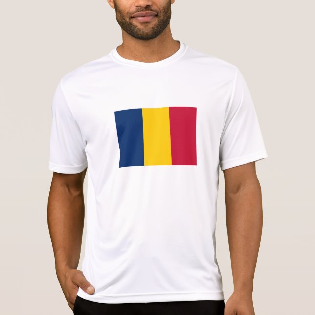 Camiseta Bandeira do Chade (Frente)