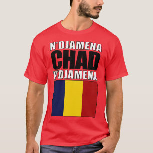 Camiseta Bandeira do Chade