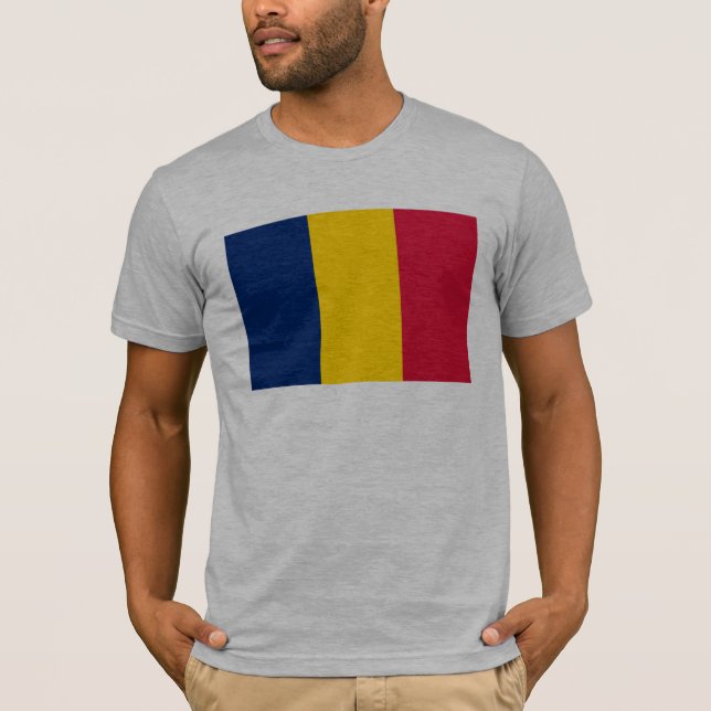 Camiseta Bandeira do Chade (Frente)