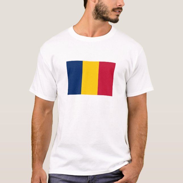 Camiseta Bandeira do Chade (Frente)
