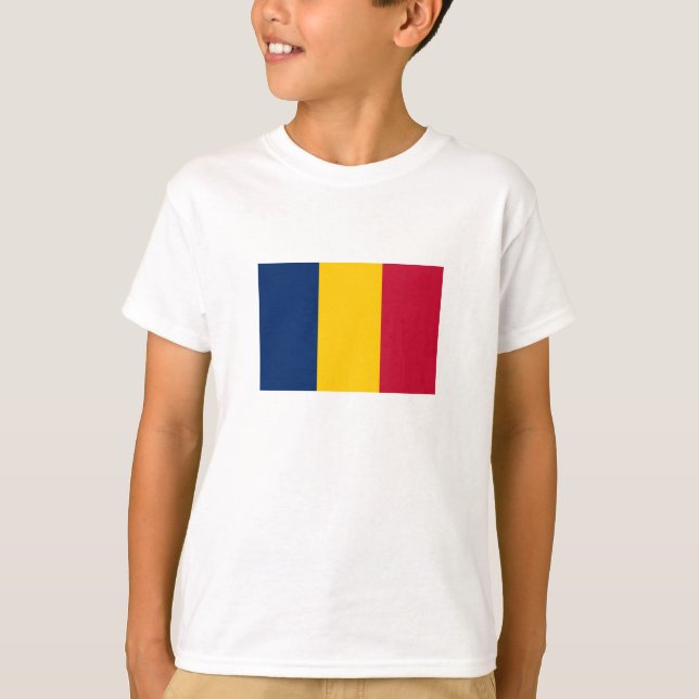 Camiseta Bandeira do Chade (Frente)