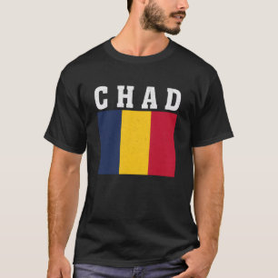 Camiseta Bandeira do Chade Patriótica Raízes Nacionais Lemb