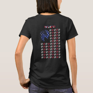 Camiseta Bandeira do Chefe Indígena Biloxi Americano 4 de J