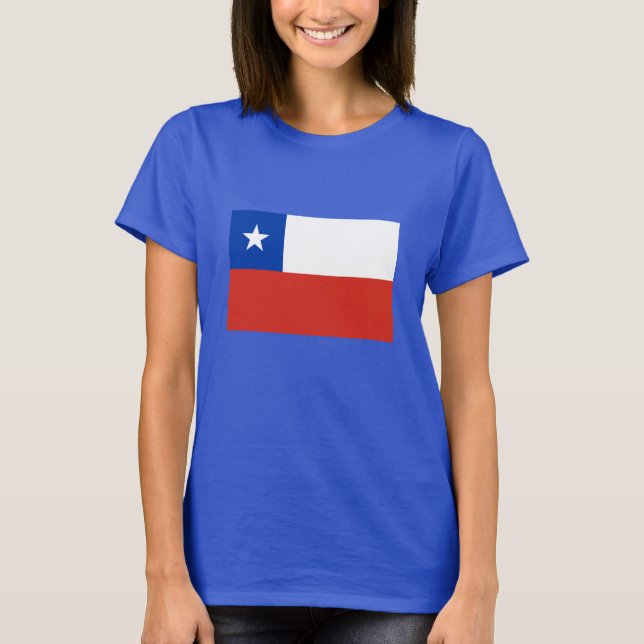 Camiseta Bandeira do Chile (Frente)