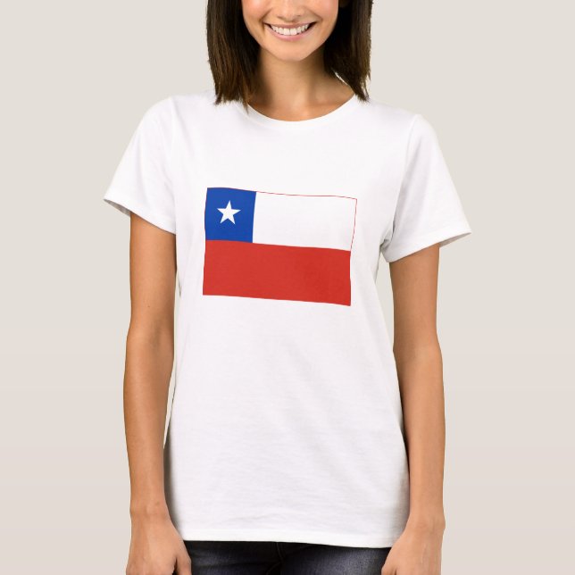 Camiseta Bandeira do Chile (Frente)