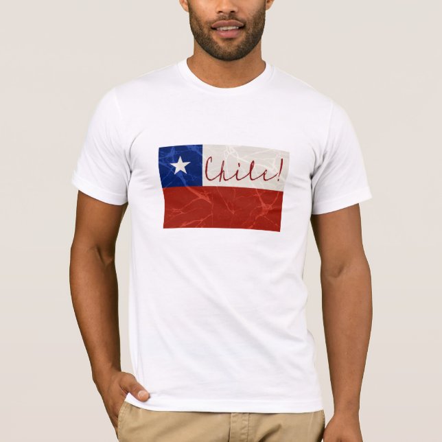 Camiseta Bandeira do Chile (Frente)