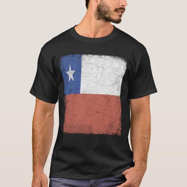 Camiseta Bandeira do Chile (Frente)