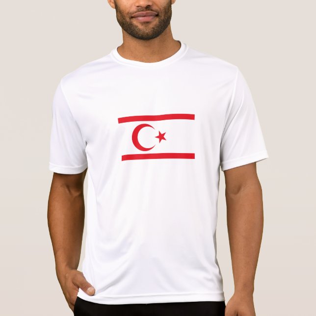 Camiseta Bandeira do Chipre do Norte (Frente)
