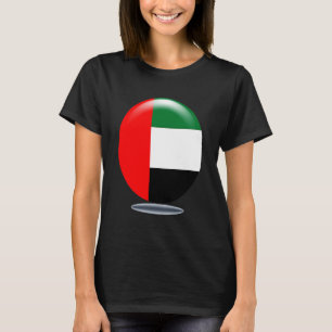 Camiseta Bandeira do Círculo dos Emirados Árabes Unidos Com