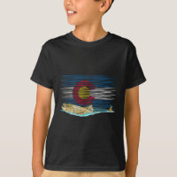 Bandeira do Colorado Truta Marrom Fly Fishing Pesc