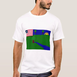 Camiseta Bandeira do condado do rio Gee
