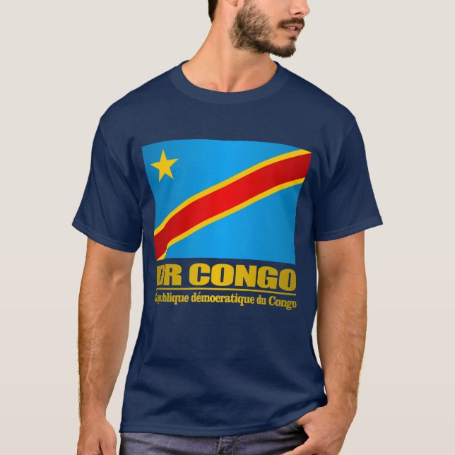 Camiseta Bandeira do Congo (Frente)