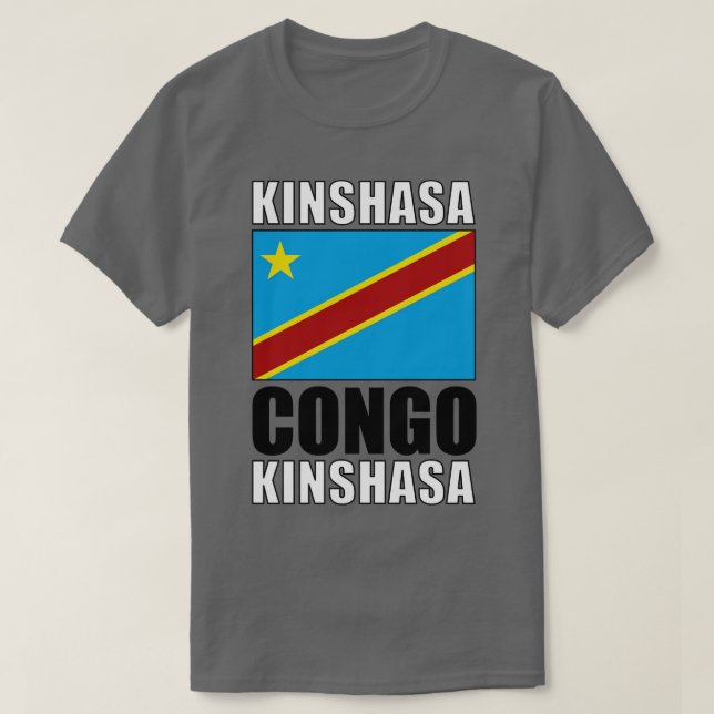 Camiseta Bandeira do Congo (Frente do Design)