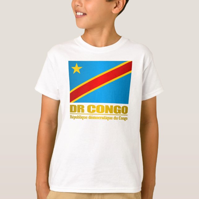 Camiseta Bandeira do Congo (Frente)