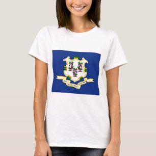 Camiseta Bandeira do Connecticut (Estado dos EUA)